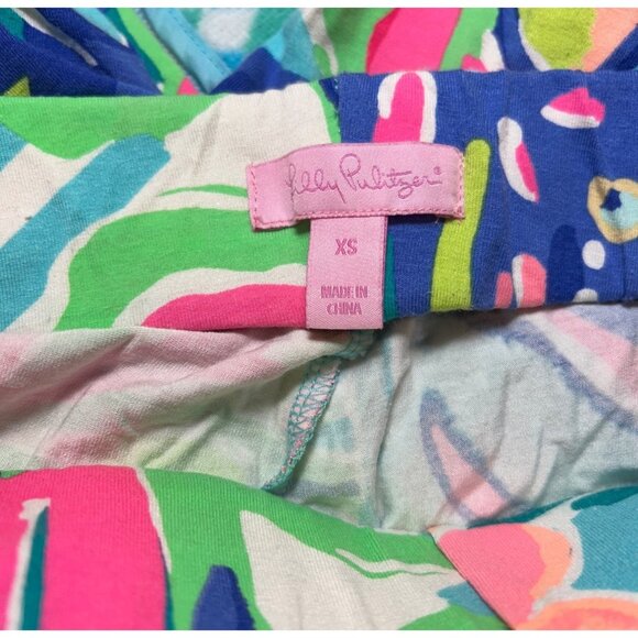 Lilly Pulitzer Women XS Floral Print Wide Leg Pants Colorful Tropical Loungewear - Picture 5 of 7